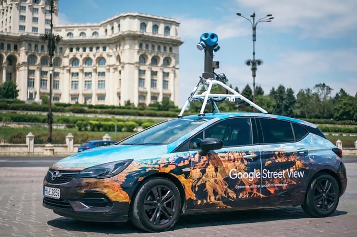 Google Street View Car 2025 Sursa Google
