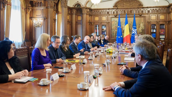 Întrevederea Președintelui interimar al României, Ilie Bolojan, cu o delegație a societății civile 