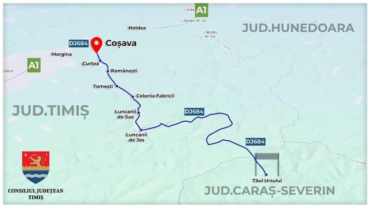 CJ Caraș Severin, undă verde pentru modernizarea DJ 684 Voislova – Ruschița, un pas important spre autostrada A1