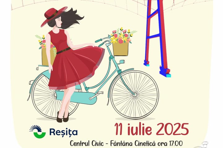 SkirtBike Reșița 2025: Fetele pedalează cu stil în centrul orașului