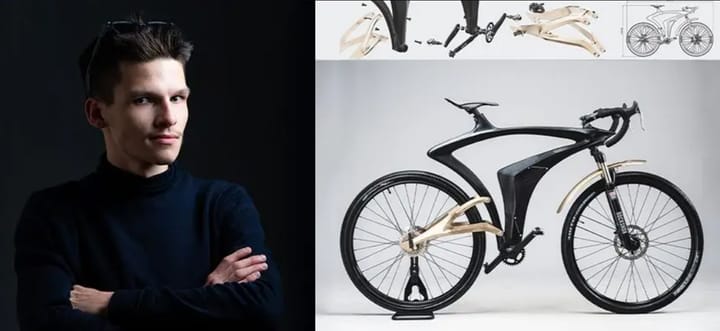 Timișoara triumfă pe scena europeană a designului: David Borovic câștigă prestigiosul Next Generation Design Award cu bicicleta SYNTHESIS